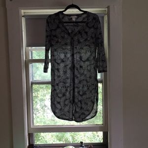 Black and white tunic